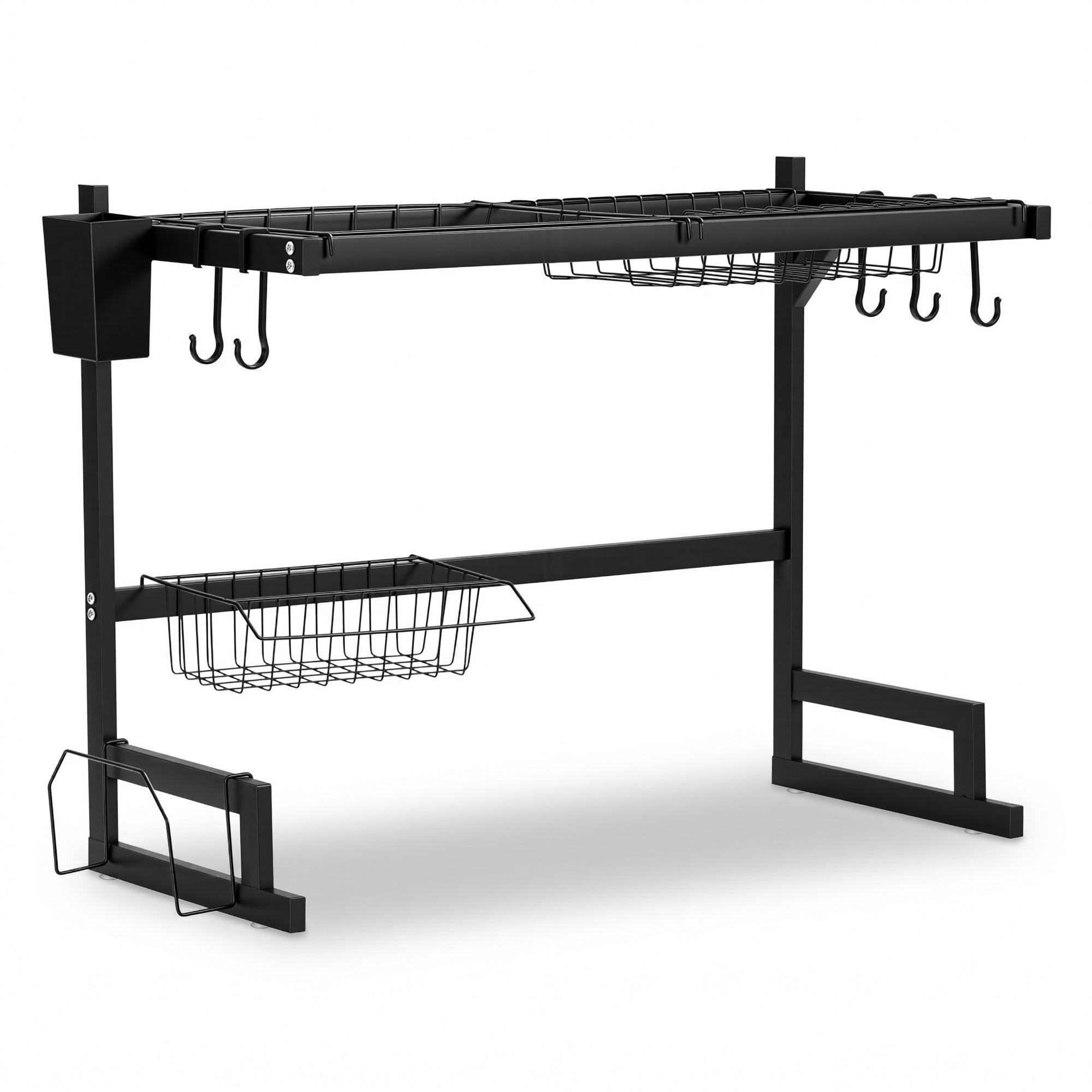Cefito Over-Sink Dish Drying Rack - Black